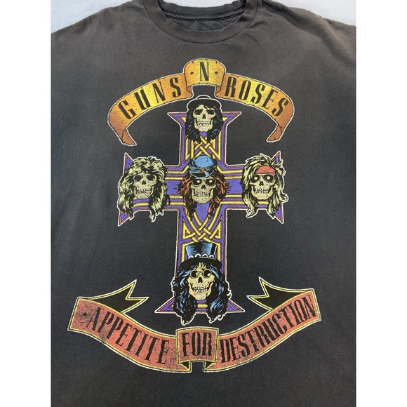 Vintage Guns N Roses 90s/Y2K Shirt Mens 2XL Black Appetite For Destruction - Picture 3 of 7